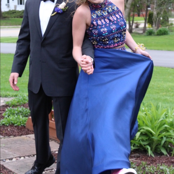 Sherri Hill Two-Piece Prom Dress - Picture 2 of 3